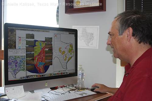 State Climatologist Dr. John Nielsen-Gammon uses charts, maps and more to compare current weather data with historical data and to determine weather statistics. 